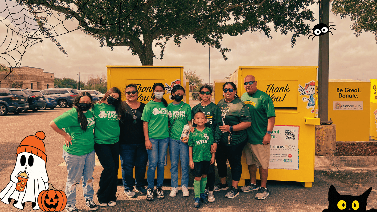 Read more about the article The Spirit of Giving This Halloween: How Green Earth USA’s Yellow Donation Boxes Help Families and You!